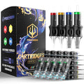 50pcs Tattoo Cartridge Needles Mixed Sizes Set with Safety Membrane