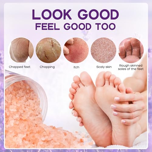Himalayan Pink Salt Foot Soak Kit - Tea Tree Oil & Epsom Salt Pedicure Set