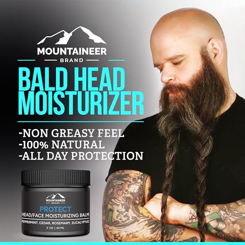 Mountaineer Brand Natural Head & Face Balm for Men, 2oz