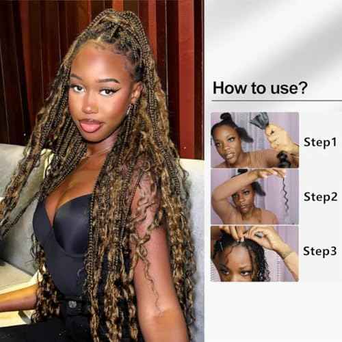 4/27 Boho Human Braiding Hair Curly for Boho Braids Bohemian 100% Human Hair for Braiding Wet and Wave Deep Wave Bulk Human Hair for Boho Knotless Braids No Weft 3 Bundles 20 Inch