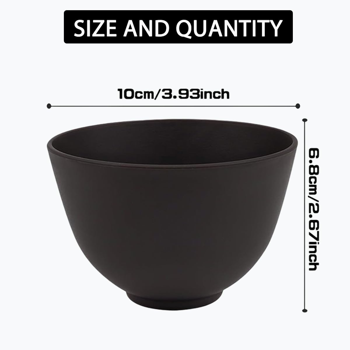 Rowcay 6 Piece Silicone Mixing Bowl Set, 3.93-Inch Microwaveable Silicone Bowls, Facial Bowls for Aestheticians, for Facial Masks, Mud Masks and Other Skin Care Products