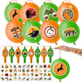 72-Piece Hunting Party Favors Set - Tattoos & Punch Balloons