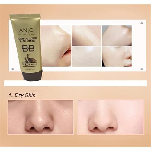 [ANJO] Natural Cover Snail Sun BB Cream SPF 50+PA+++ 50ml X 1EA / Makeup Base/Snail Mucus/Korean Cosmetics