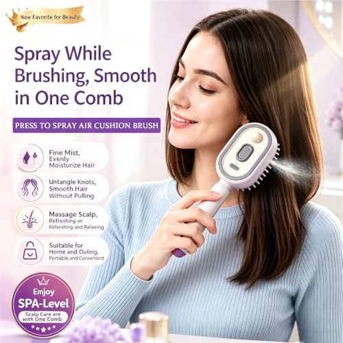 Cheerdox 5-in-1 Electric Spray Air Cushion Massage Comb