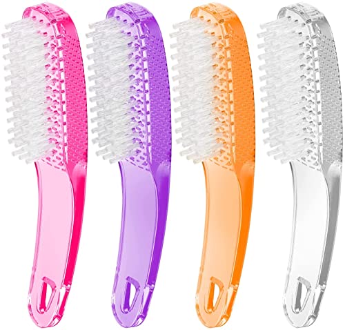 Nail Brush Set for Cleaning Fingernails & Toes - 4 Pack