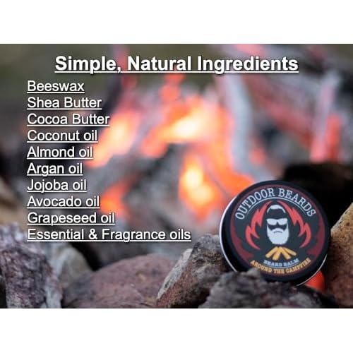 Beard Balm | 2 oz Cleansing Balm for Beards Short or Long | Beard Conditioner for Men | Essential Moisturizer for Every Man's Beard | Leave Hair and Skin Healthy (Caught in a Storm)