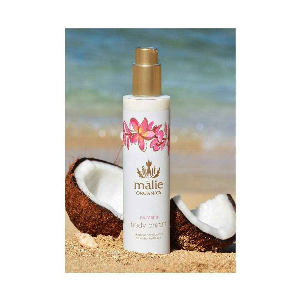 Malie Organics Plumeria Body Cream for All Skin Types, 0.625 lb