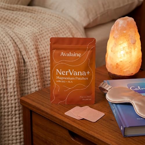 Avalaine NerVana+ Magnesium Patches - Daily & Nighttime Wellness (30 Pack)