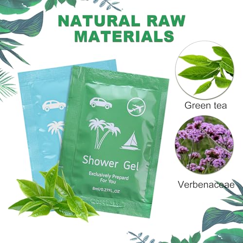Bulk Hygiene Kits for Homeless ,Travel Size Body Wash and Shampoo Bulk 0.28fl Oz,Travel Size Shower Gel Set£¬Shampoo Bulk Travel Size ,Hotel Supplies for Guests (0.28fl Oz(Pack of 200), 200, Count)