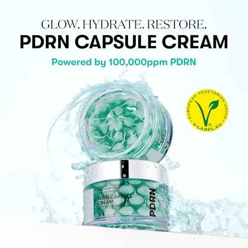 VT COSMETICS PDRN Capsule Cream 100, Hydrating Face Moisturizer with 100,000ppm PDRN, Hyaluronic Acid, 9 Peptides, Firming & Plumping Nourishing Cream, Korean Skin Care (1.69 fl. oz.)
