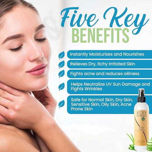 NaPCA Moisturizer Facial Mist & Body Spray. Sodium PCA & Aloe vera Mist Hydrating Face Spray ? Lightweight Feel - Refresh, Sooth, Restore Skin Barrier for Dry, Sensitive, Acne Prone Skin(250ml)