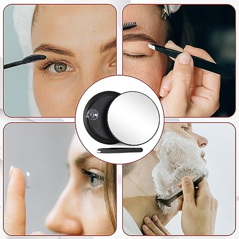 10X Magnifying Mirror with Suction Cups - 6" Makeup Mirror