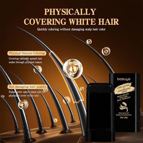 Hair Color Stick Black - Temporary Root Touch Up Wand