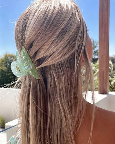 ACECHA 4-Pack Cute Acrylic Claw Clips for Women - Strong Hold