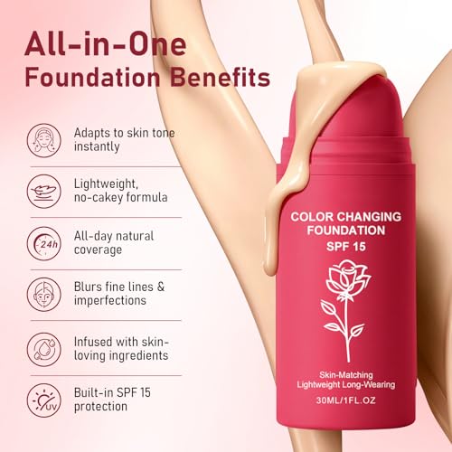 Korean Color-Changing Foundation for Mature Skin