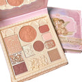 Embossed Eyeshadow 10 Colors Eyeshadow Palette Makeup Blush Highlighter All In One Disc Matte&Glitter Eyeshadow Makeup High Pigmented Shades Naturing-Looking Multifunctional Eyeshadow Palette
