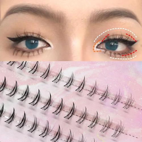 Bottom Lash Clusters 90Pcs DIY Eyelash Extension 7mm