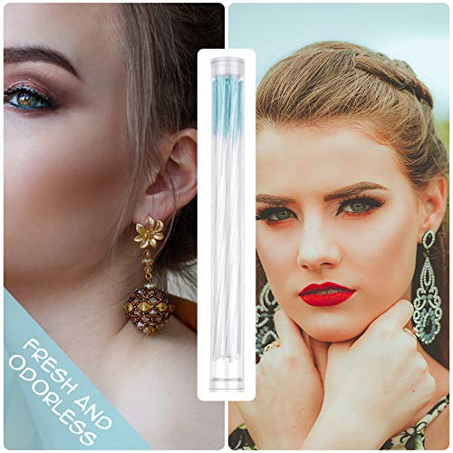 Earring Hole Cleaner Floss - Rose Scented Blue 180 pcs for Ear Piercing Care