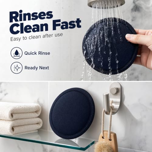 Soft Rubber Body Exfoliating Gloves for Shower & Bath