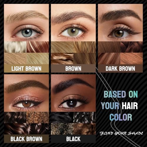 Pinkiou Microblading Eyebrow Pen Set - Waterproof 2-in-1, 3 Shades