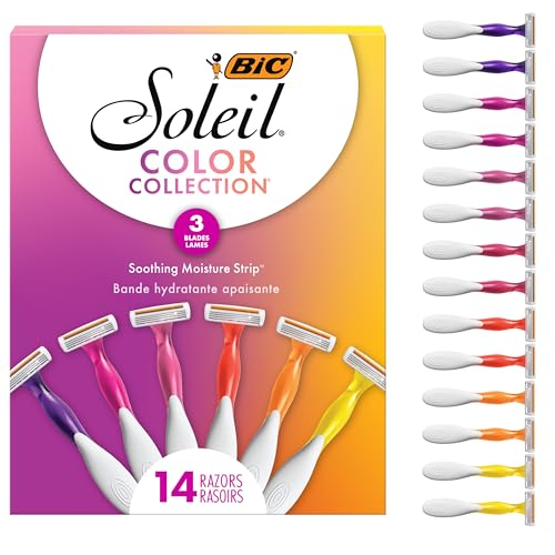 BIC Soleil 3 Colors Women's Disposable Razors, 14-Pack