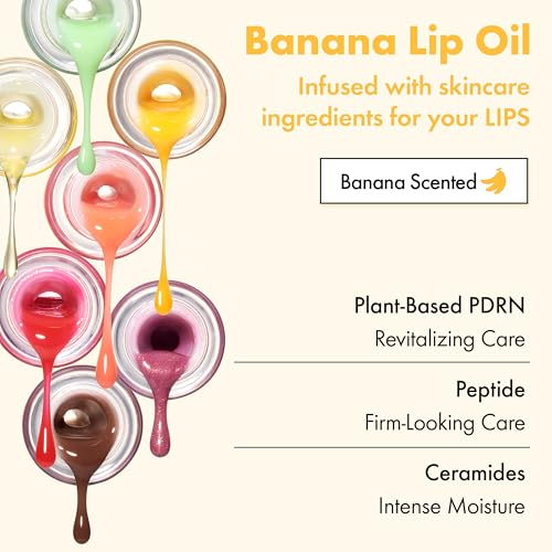 Amuse Seoul Banana Lip Oil 04 Juicy Peach - Moisturizing Lip Stain