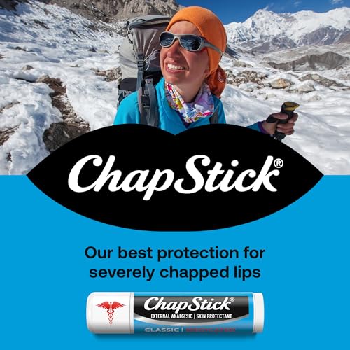 ChapStick Classic Medicated 3-Packs (12 Sets/36 Tubes) ? Bulk Lip Balm, Dry Lips & Cold Sore Pain Relief Bundle, 0.15 Oz Ea