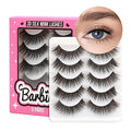 17MM Cat Eye Wispy Mink Lashes - 5 Pairs Fluffy False Eyelashes