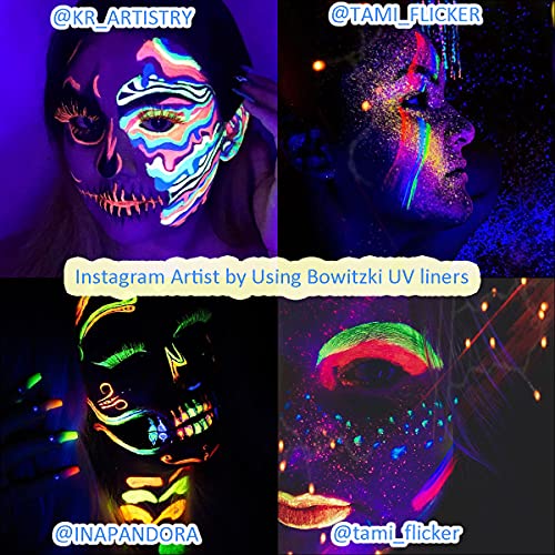 Bowitzki UV Glow Water Activated Eyeliner - 8 Colors
