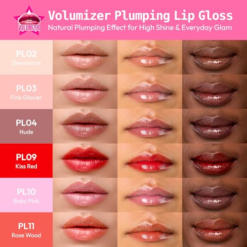 Ruby Kisses Hyaluronic Lip Gloss Plumper – High-Shine Volumizing