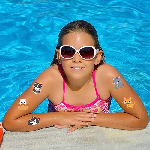 Kitten Temporary Tattoos, 36-Pack, Non-Toxic, Party Favors
