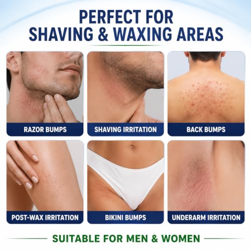 Folliculitis Treatment Cream for Razor Bumps & Ingrown Hairs