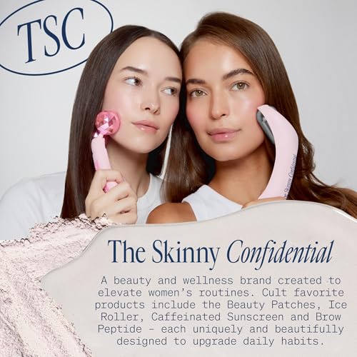 The Skinny Confidential Ice Roller for Face – Stainless Steel Depuffer