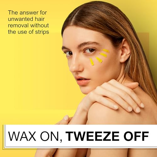 no tweeze Hard Wax Hair Remover, Needs No Strips, Made with Pure Beeswax, 4 oz.