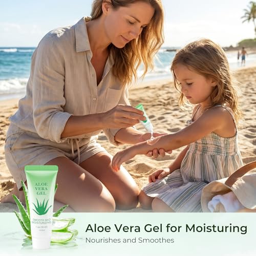 Travel Size Aloe Vera Gel - 30 Mini Packs for Hydration & Soothing