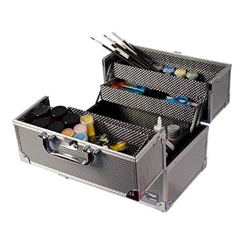 Creative Options Crafters Train Case, Silver 12 x 10 x 8.5