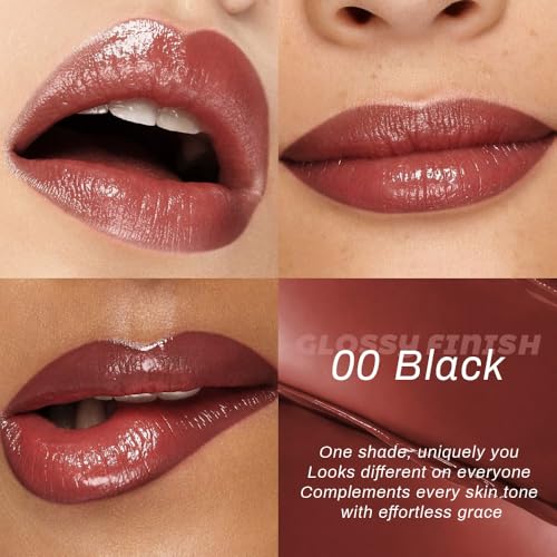 evpct 2-Pack Nude & Raisin Tinted Lip Balm Set – Moisturizing Lip Oil Sticks for All Skin Tones
