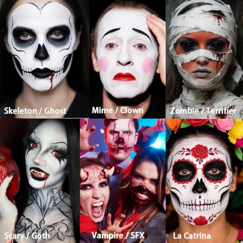 Halloween Face Paint Kit with Fake Blood & SFX Makeup