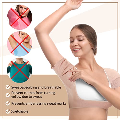 Underarm Sweat Proof Shirt Pads - 6 Pcs Breathable Armpit Protectors for Women