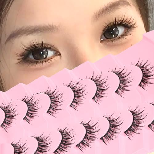 Veleasha Manga Eyelashes - Spiky Lash Clusters for Natural Look