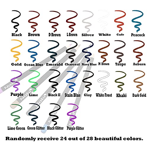 Nabi 24-Piece Eyeliner and Eyebrow Pencil Set