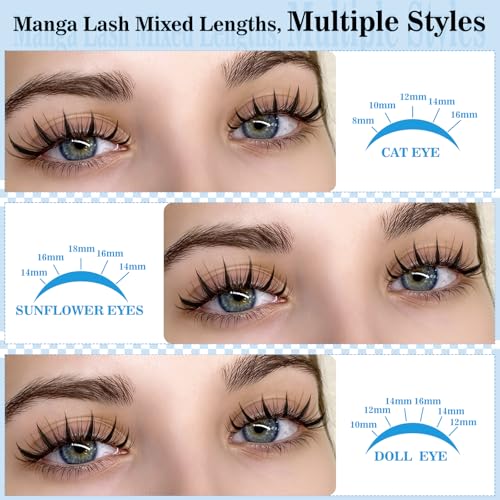 KevKev Fairy Lash Clusters Kit with Bond & Seal