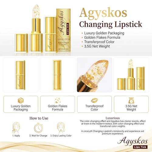 pH Color Changing Lipstick - Long Lasting Moisturizing Balm