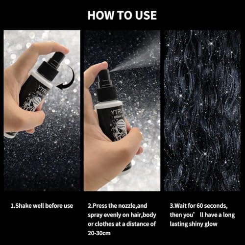 Glitter Spray for Hair, Body & Face - Festival Makeup