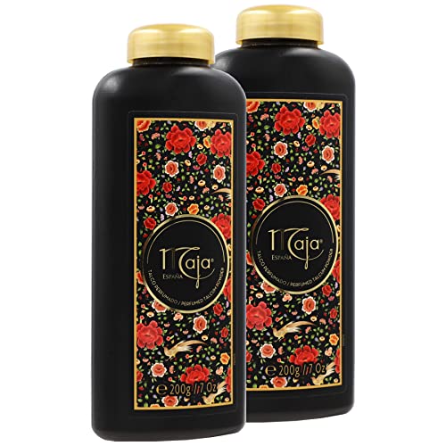 Maja Extreme Moisture Body Lotion and Perfumed Talcum Powder Bundle - 2-Pack 13.5 FL Oz Body Lotion and 2-Pack 7 Oz Talcum Powder