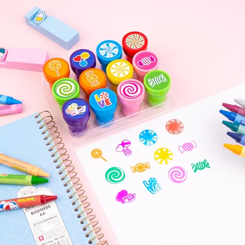 36-Piece Candy Party Favors Set with Stamps & Tattoos