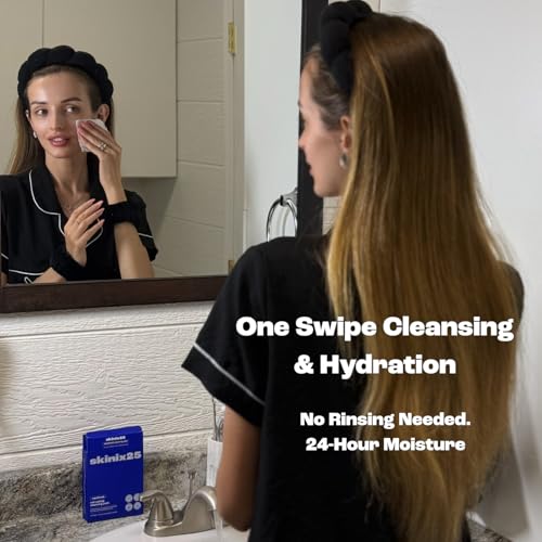 Aquafresh Facial Cleansing Pads ? 20 Individually Wrapped Cotton Wipes for Oily & Combination Skin | On-the-Go Face Wipes for Travel, Gym & Daily Skincare