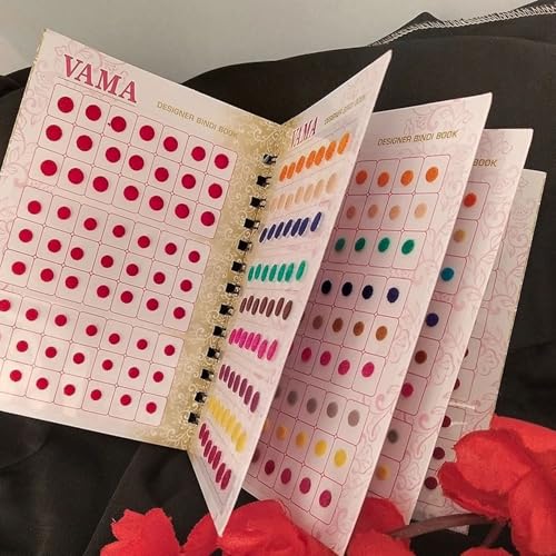 VAMA Multicolor Bindi Booklet - 504 Self-Adhesive Bindis for Women