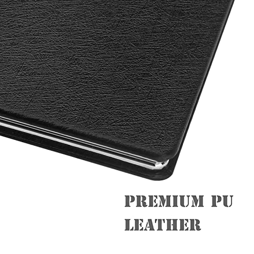 Travel Compact Vanity Mirror - Black, Double-Sided Magnifying & Regular Mirror, Portable for Handbag & Pocket - Classic Black
