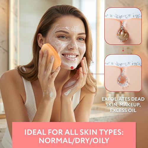 IMPRESA Facial Exfoliating Pads - 10 Pack Reusable Face Scrubber